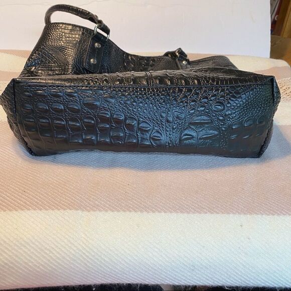 Marc Fisher Faux Leather Reptile Design Tote - Picture 5 of 12